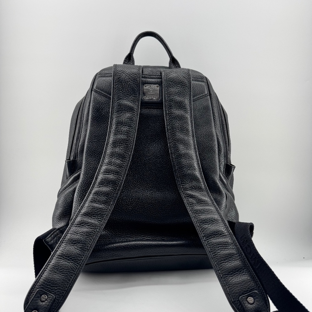 MCM Leather Backpack with Python Print Front Panel - Picture 2 of 16